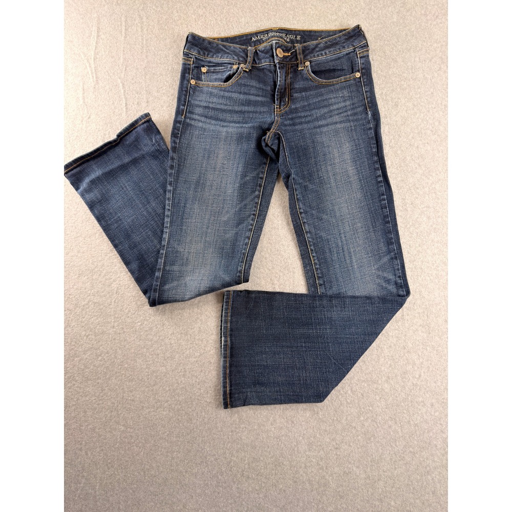 Y2K American Eagle Favorite Boyfriend Stretch Jeans Dark Wash Size 6 Regular